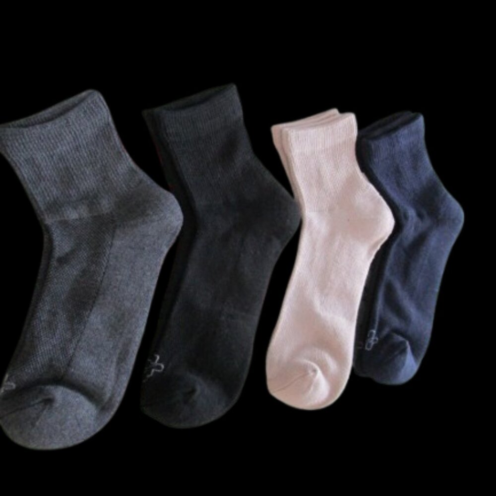 Doctor's Select SM 1/4 Heights Diabetics Compression Socks 4 pairs per box
